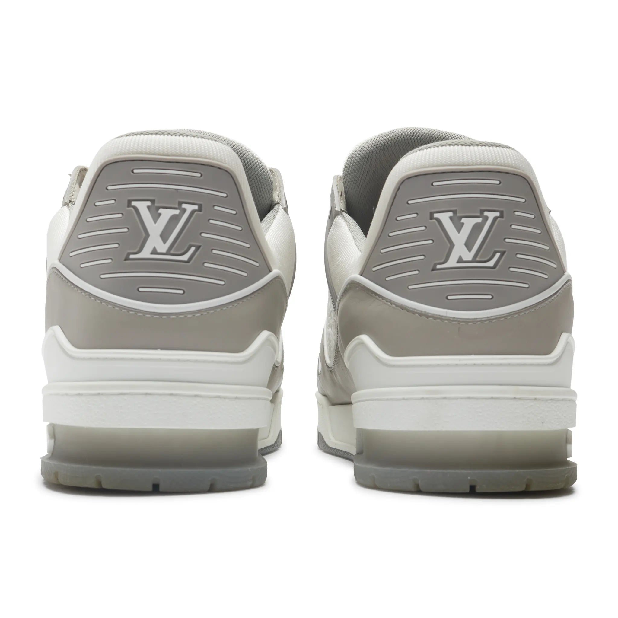Back View of Preloved - Louis Vuitton LV Trainer Grey Sneaker 1A8KB8